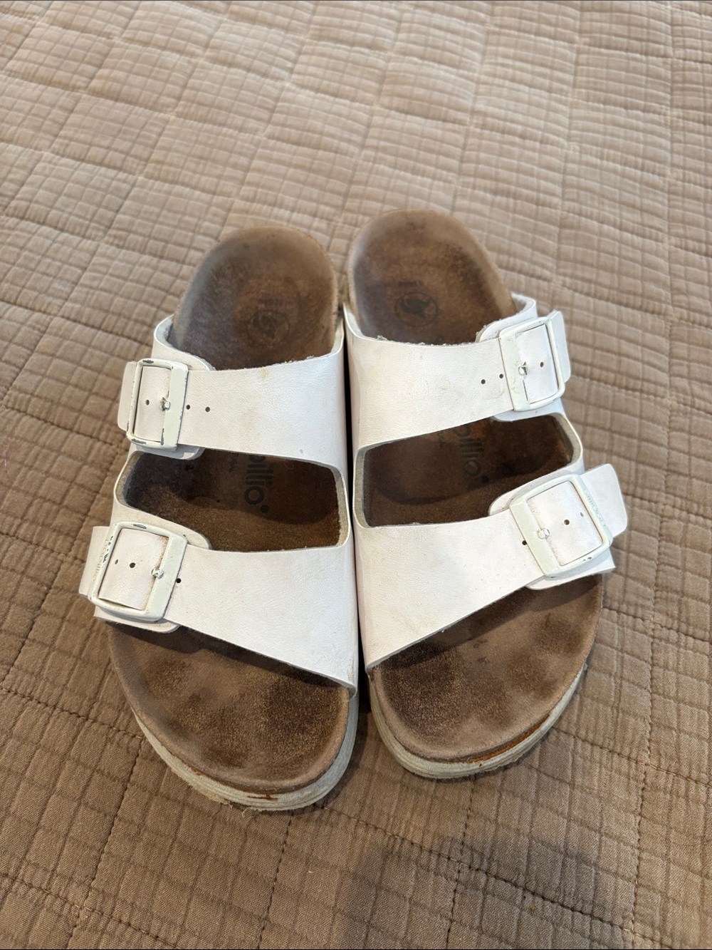 Birkenstock white papillo sandals